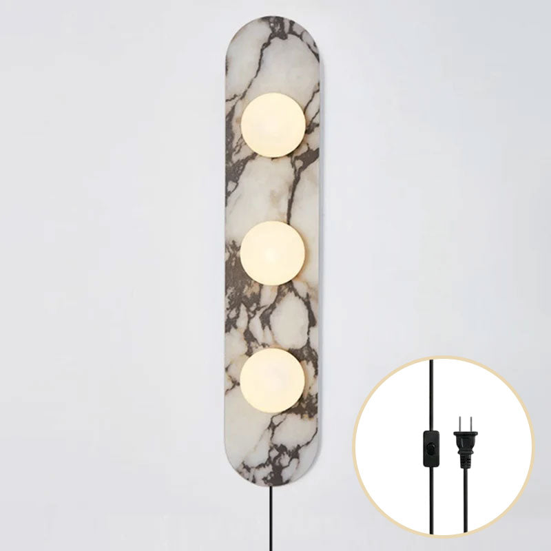 Rodolfo Plug-in Marble Wall Sconce