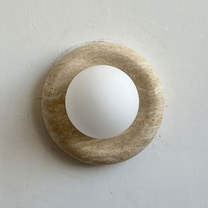 Emiliano Travertine Marble Wall Sconce
