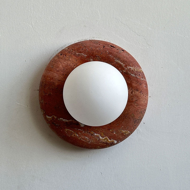 Emiliano Travertine Marble Wall Sconce