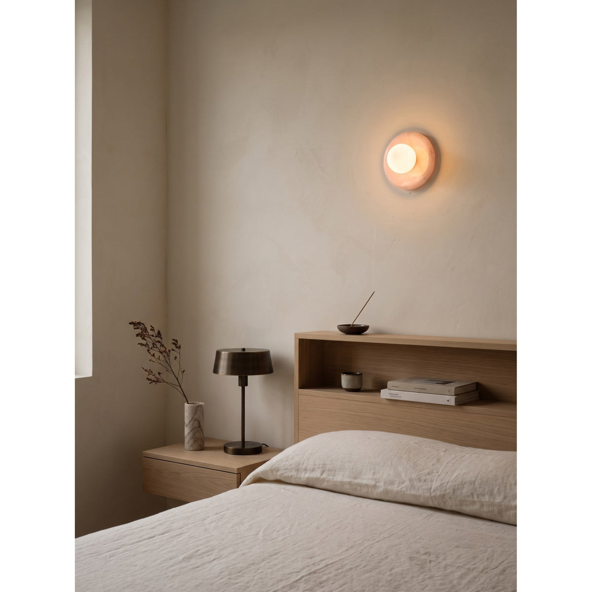 Gelso Onyx Pink Wall Sconce