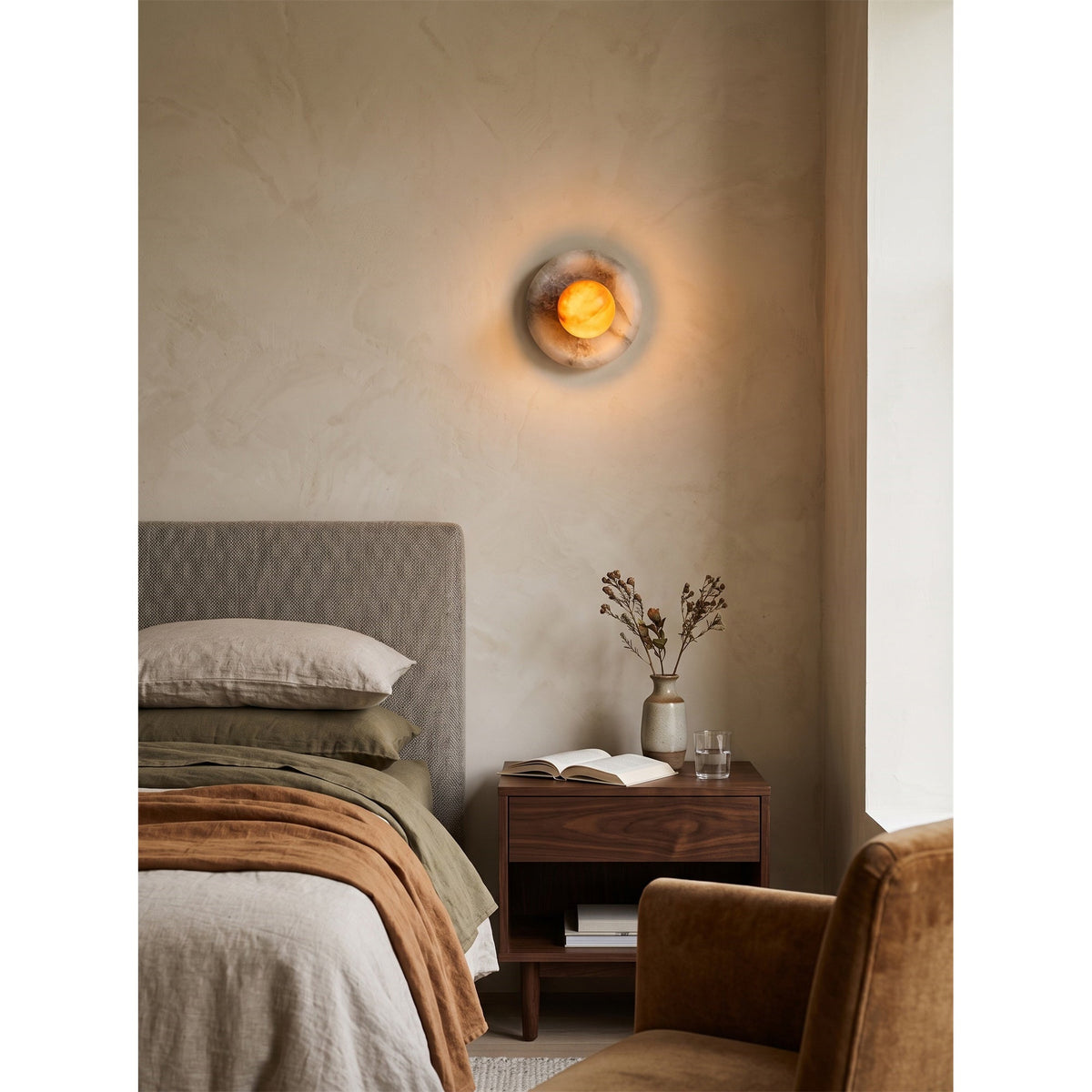 Gelso Alabaster Spain Wall Sconce