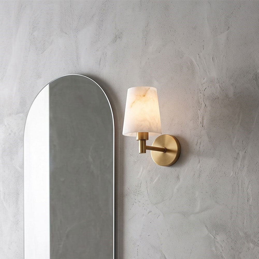 Bussana Short Alabaster Wall Sconce