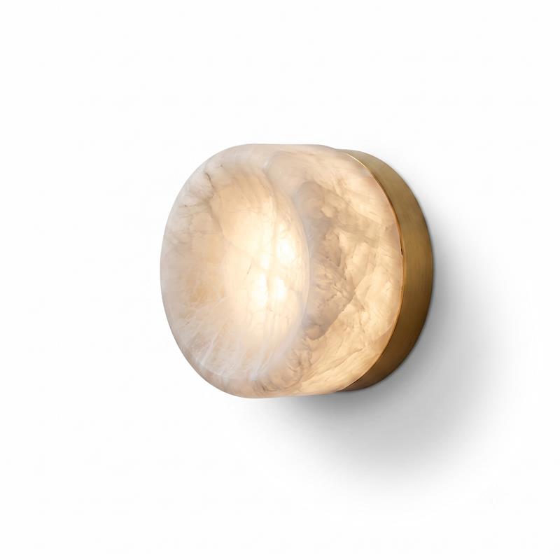 Ostia Alabaster Ring Wall Sconce