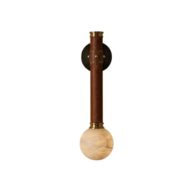 Biella Alabaster Globe Wall Sconce