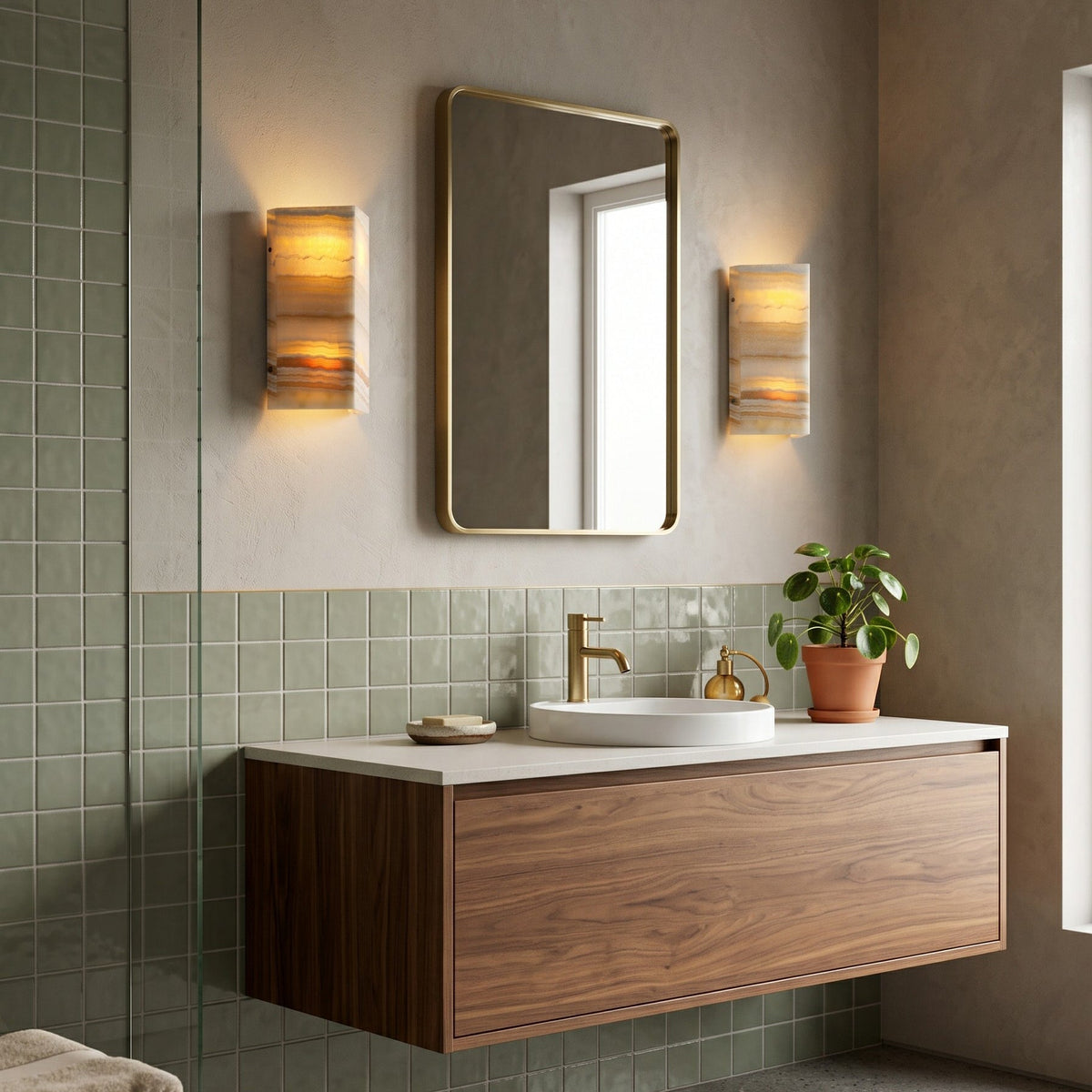 Orvieto Onyx Wall Sconce