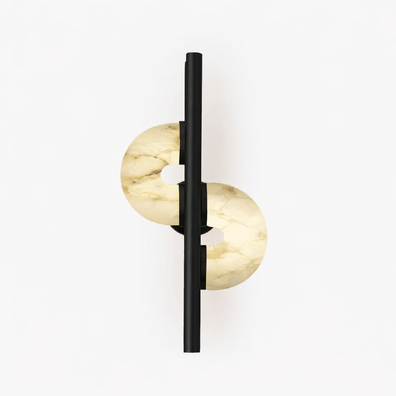 Sibilla Dual Disc Alabaster Wall Sconce