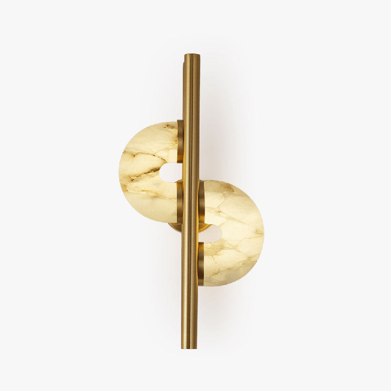Sibilla Dual Disc Alabaster Wall Sconce