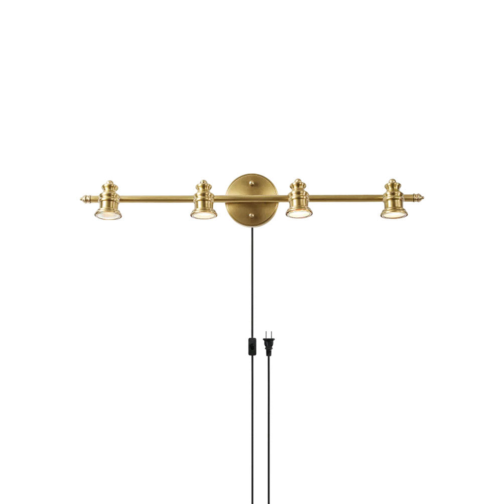 Noemi Plug-in Brass Wall Sconce