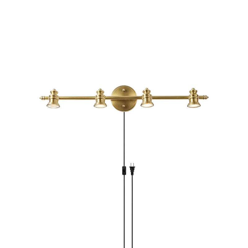Noemi Plug-in Brass Wall Sconce
