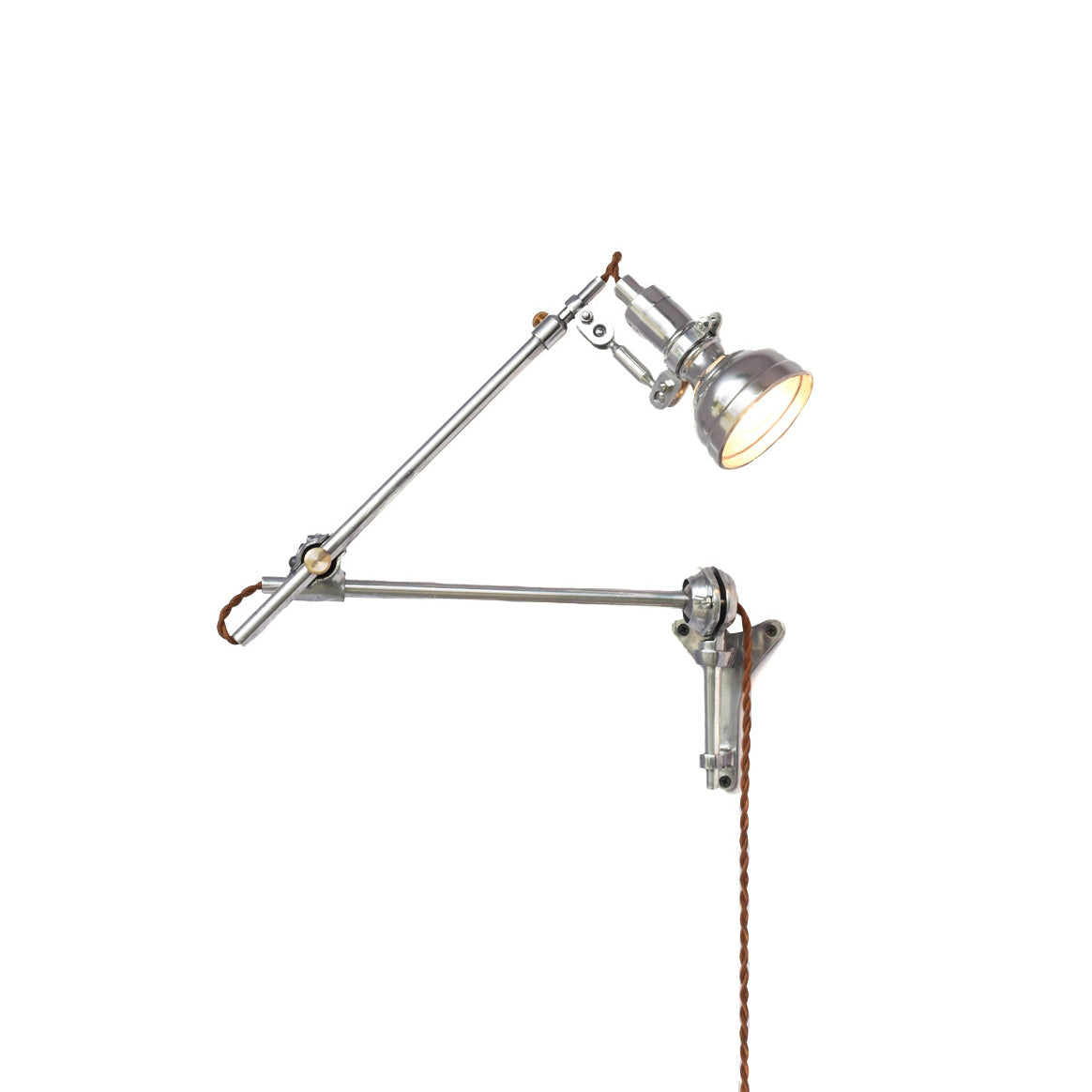 Orletta Rocker Arm Plug-in Wall Lamp