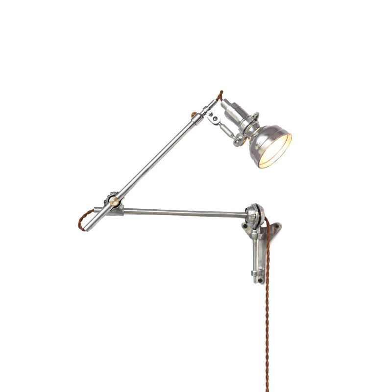 Orletta Rocker Arm Plug-in Wall Lamp