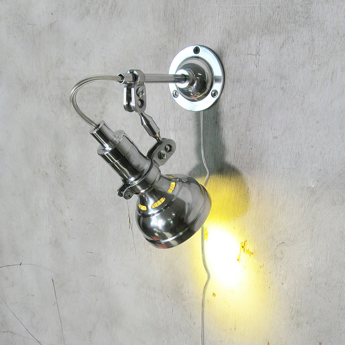 Orletta Rocker Arm Plug-in Wall Lamp