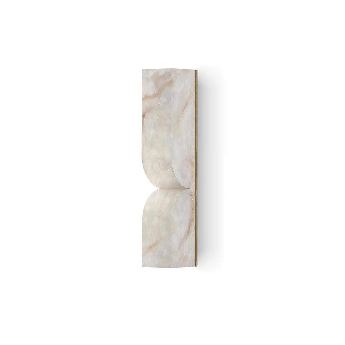 Pampello Alabaster Rectangular Wall Lamp