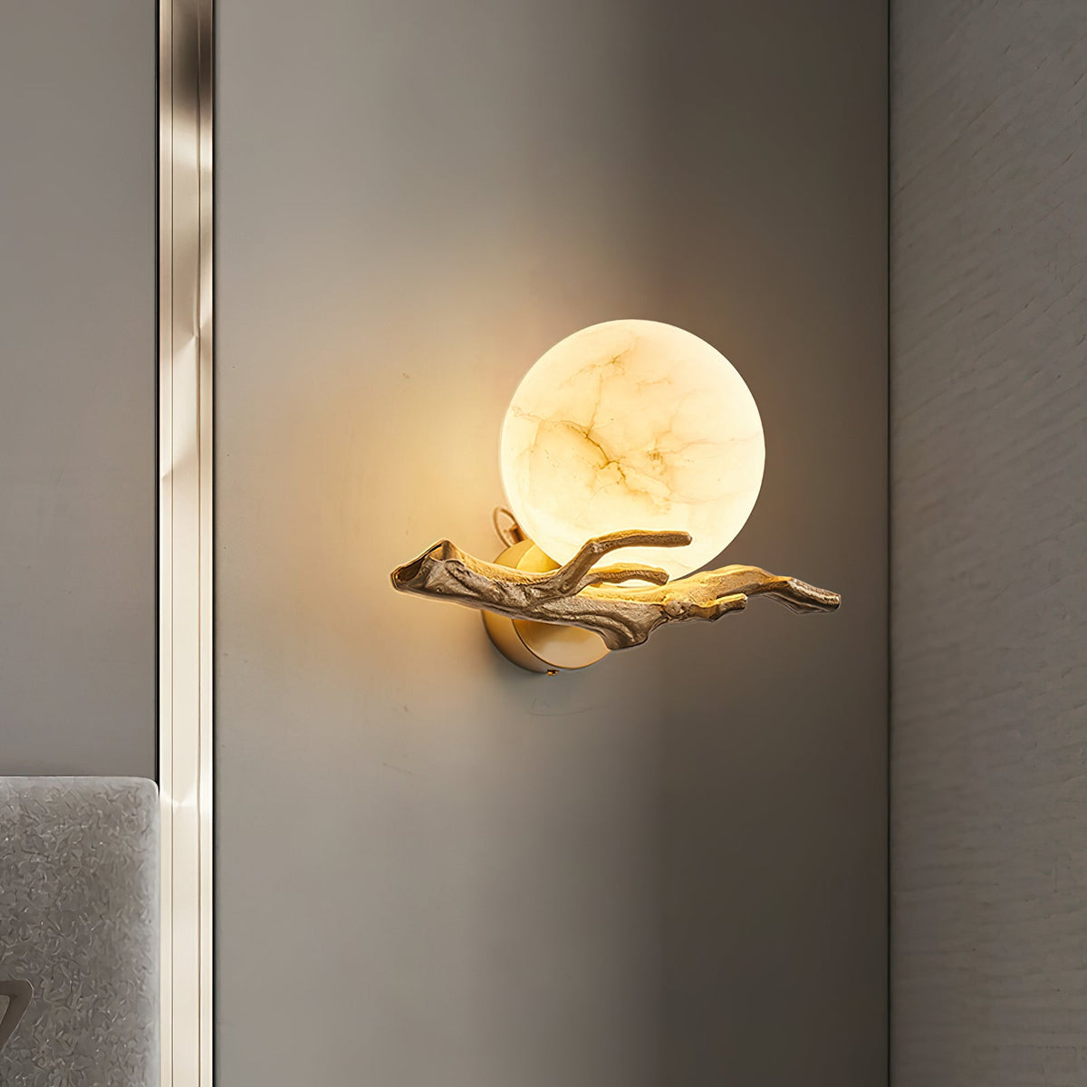 Pescara Twigs Alabaster Wall Lamp