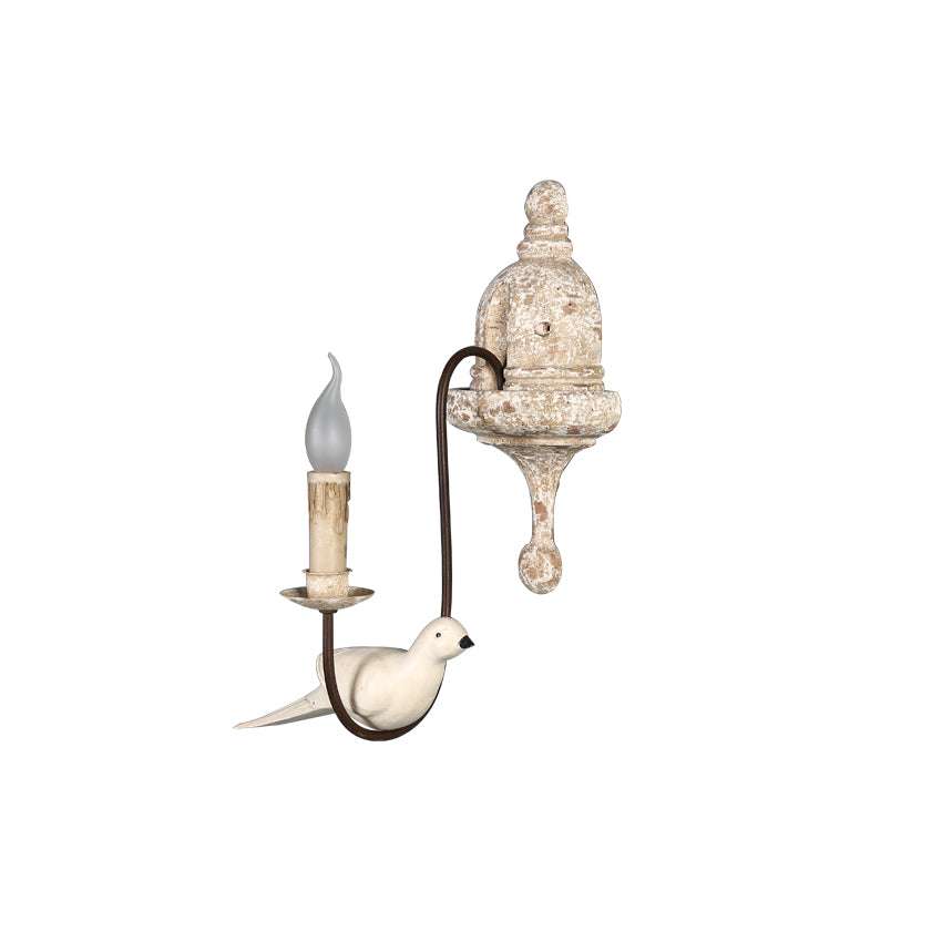 Pescara Wooden Bird Wall Lamp
