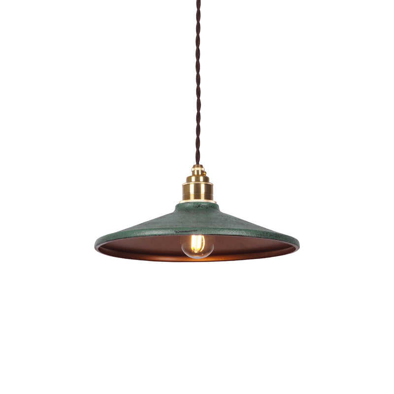 Contana Rustic Saucer Shade Pendant Light