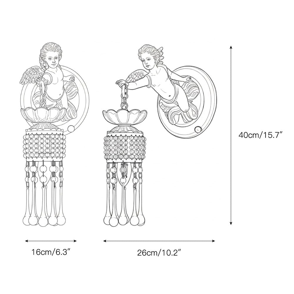 Melgetto Angelic Wall Lamp