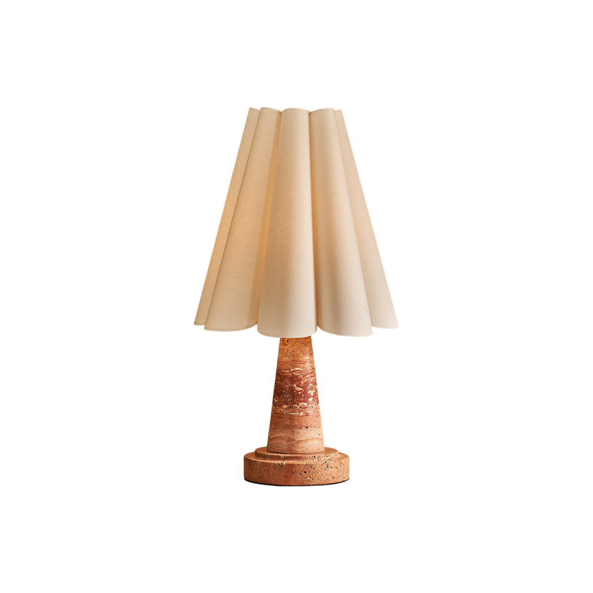 Guerrella Pleated Marble Table Lamp