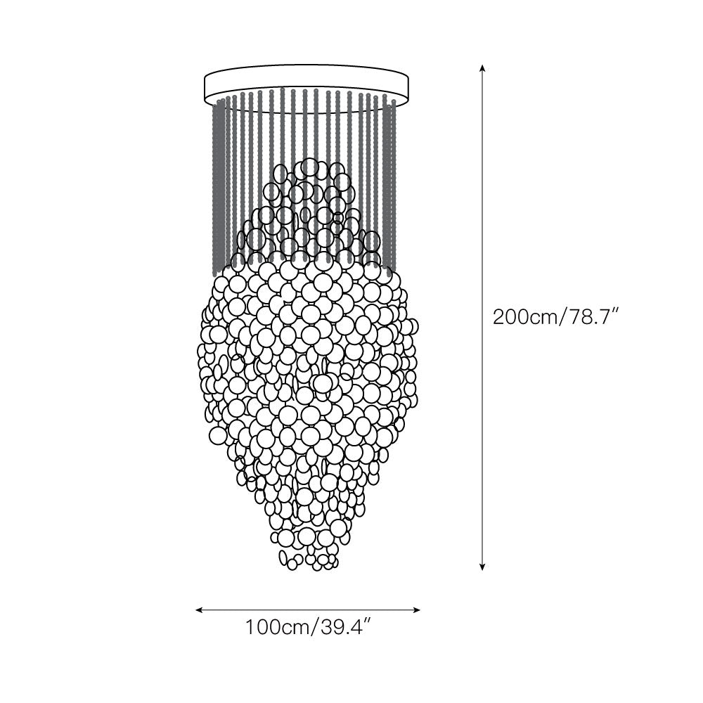 Oliva Waterfall Chandelier