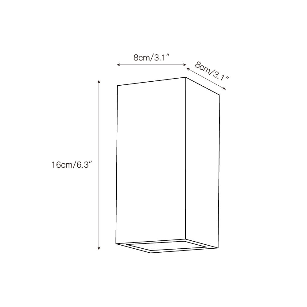 Sagrora Marble Square Wall Lamp