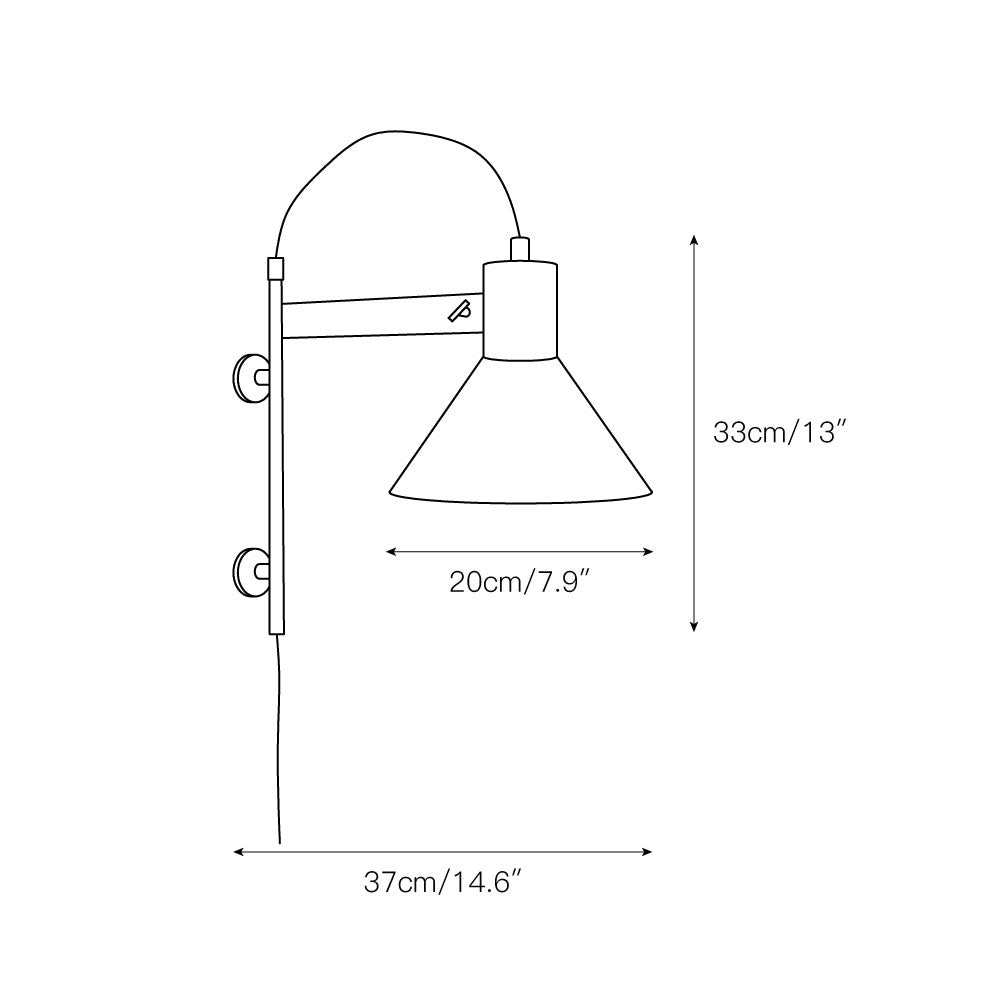 Posesco Plug-In Wall Lamp