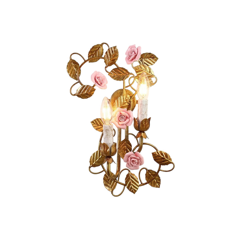 Volta Basket Rose Sconce
