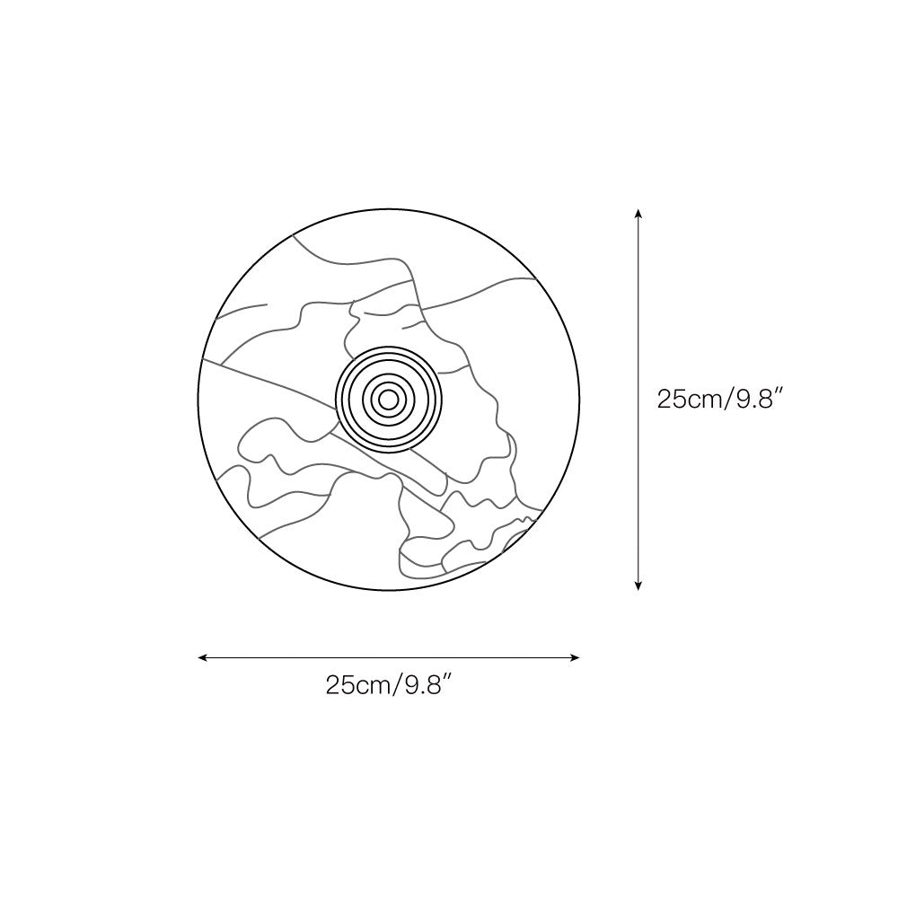 Ugo Marble Round Wall Sconce
