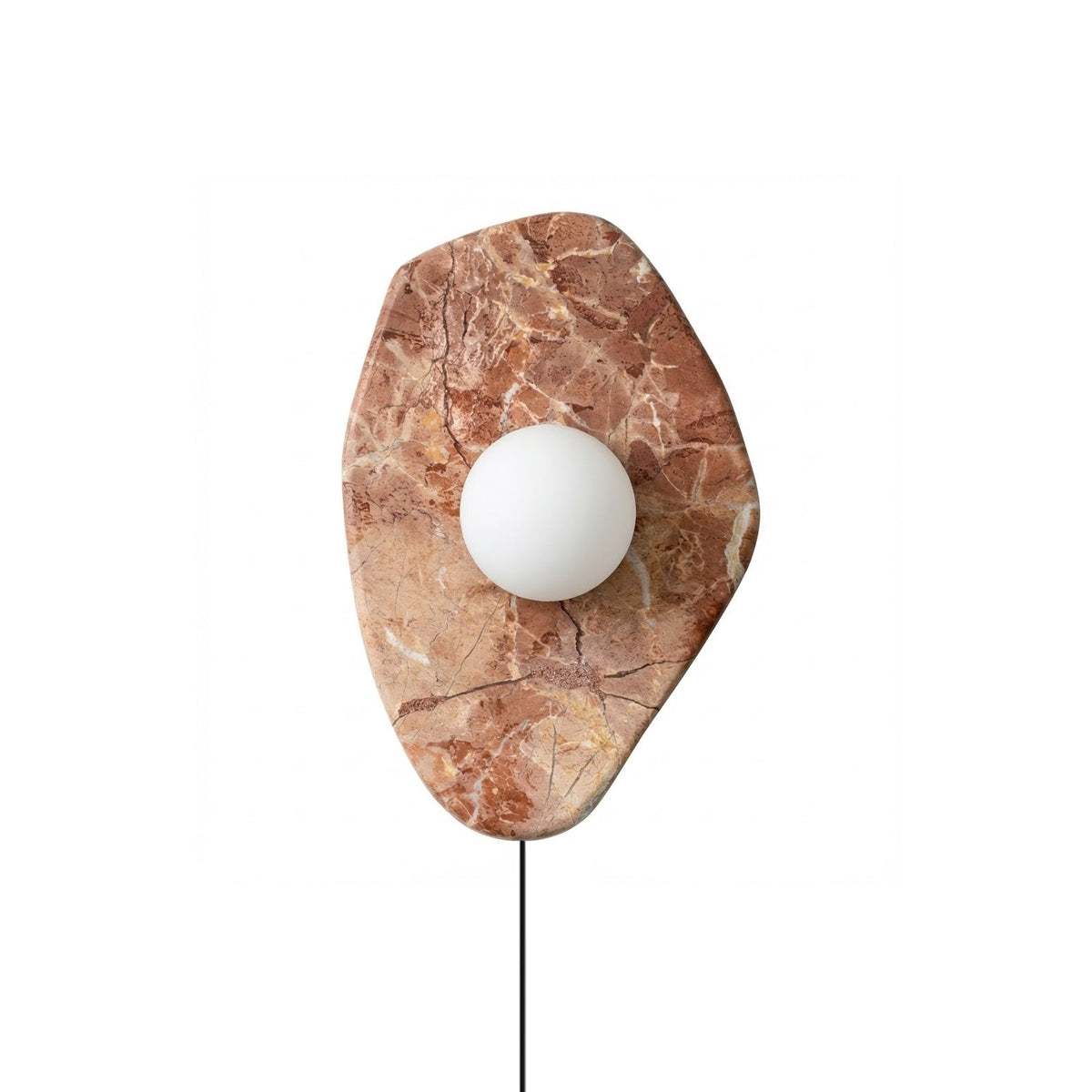 Fontone Marble Textured Plug-in Wall Lamp