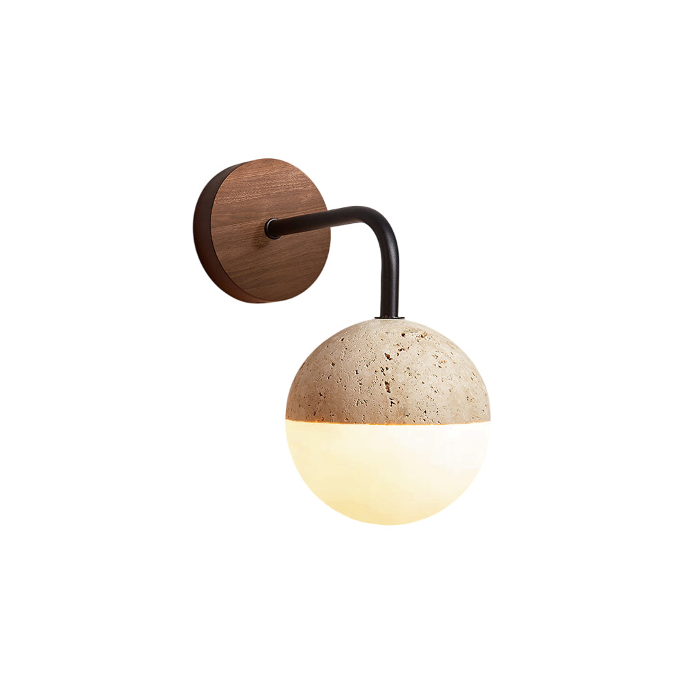 Arco Travertine Wall Lamp