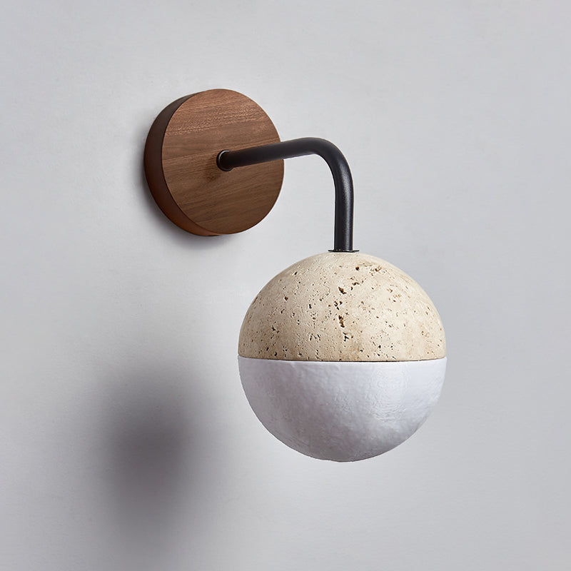 Arco Travertine Wall Lamp