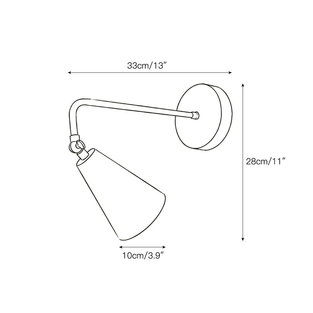 Corvetta Cone Wall Lamp