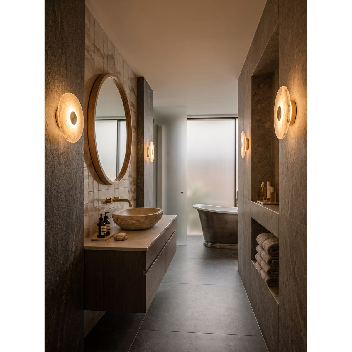 Ermanno Wall Alabaster Lamp Collection Hub