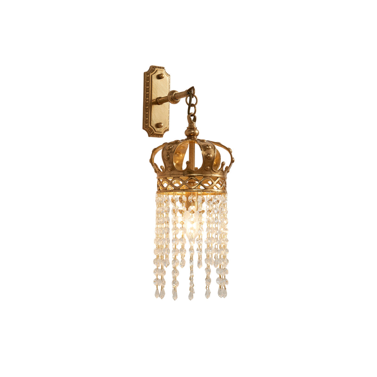 Orsino Brass Crown Wall Lamp