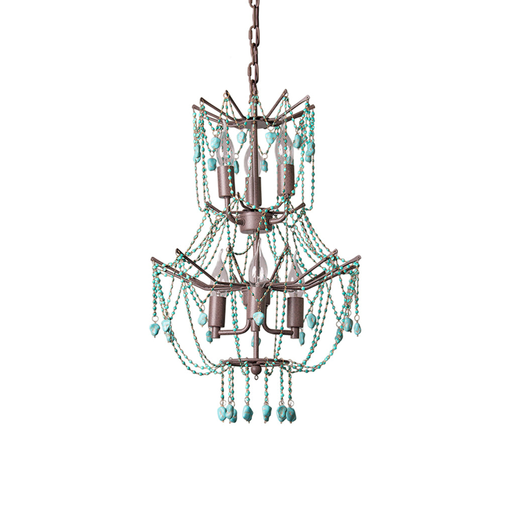 Ebrello Turquoise Chandelier