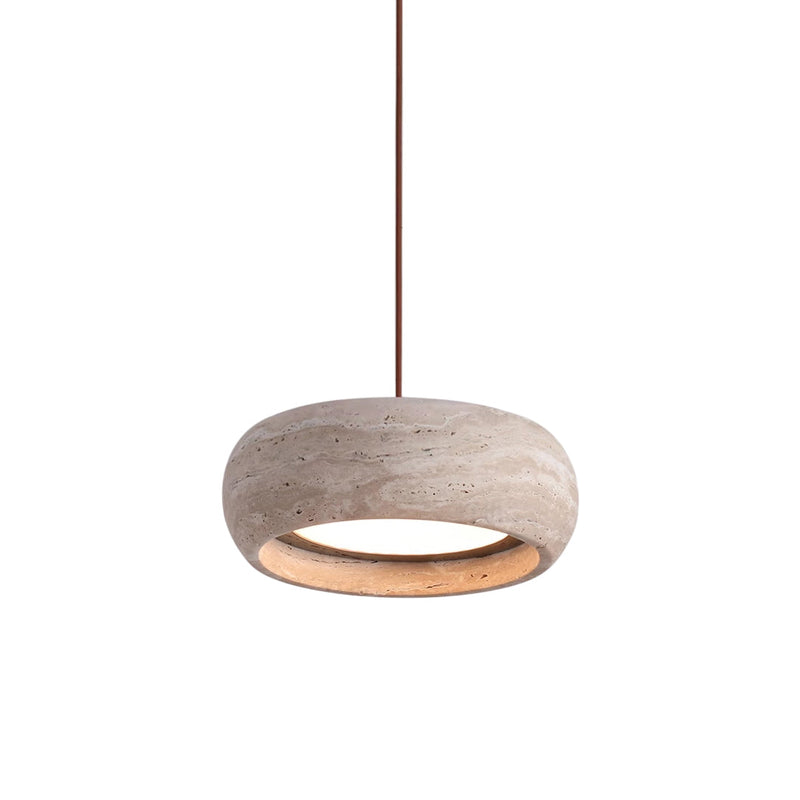 Luccello Drum Travertine Pendant Lamp