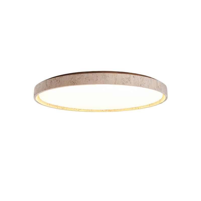 Montone Travertine Round Ceiling Lamp
