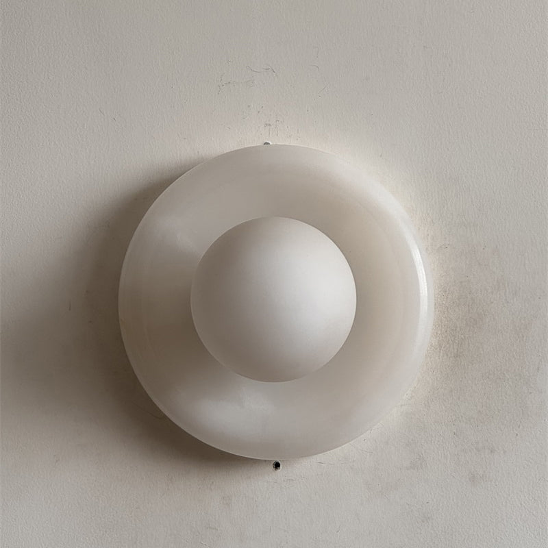 Gelso Onyx White Sconce