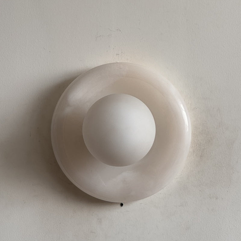 Gelso Onyx White Sconce
