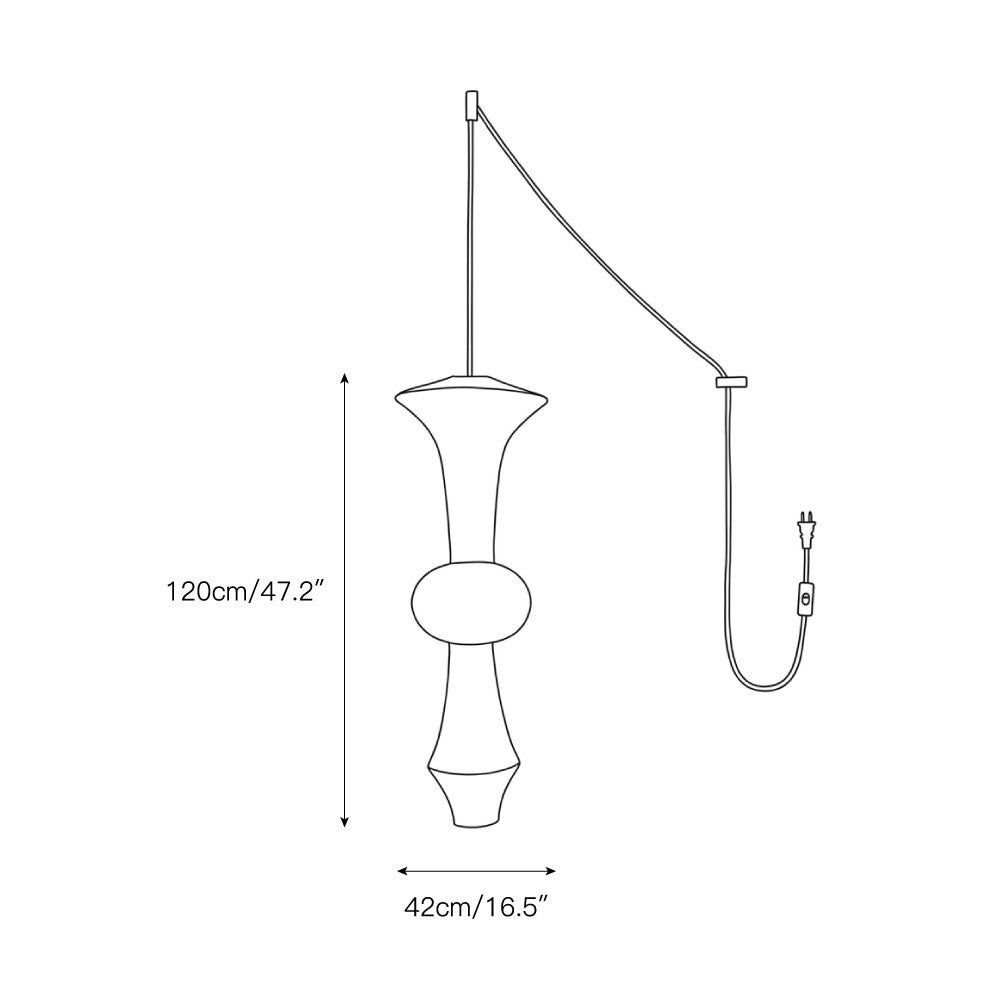 Bartolo Paper E Pendant Swag Lights