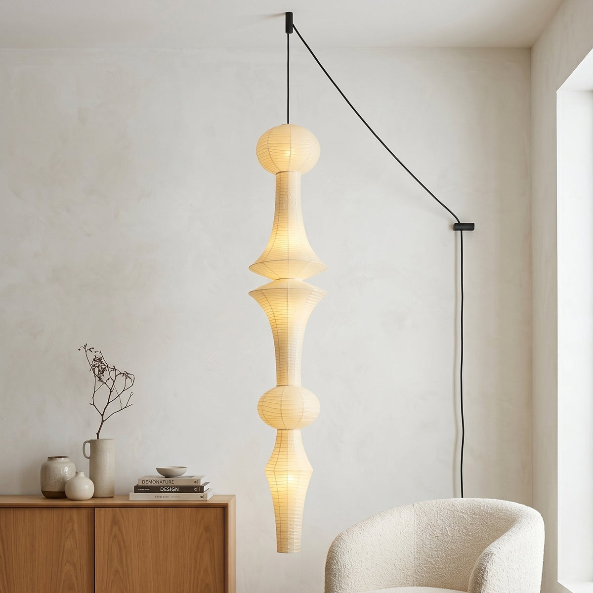 Bartolo Paper E Pendant Swag Lights