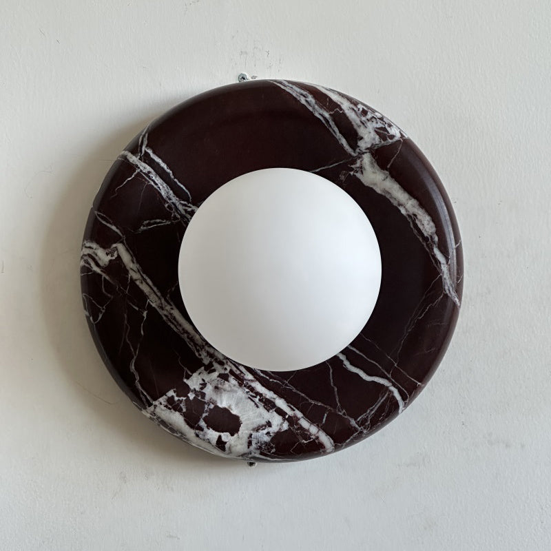 Gelso Deep Purple Red Marble Sconce