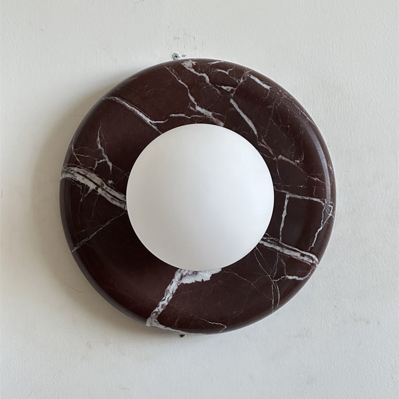 Gelso Deep Purple Red Marble Sconce
