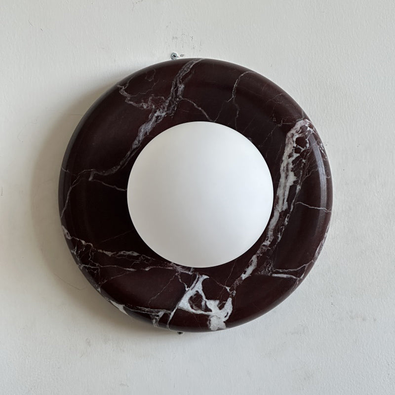 Gelso Deep Purple Red Marble Sconce