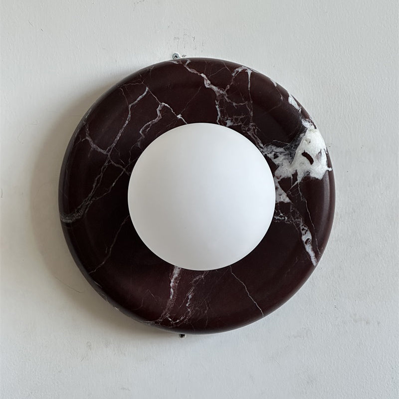 Gelso Deep Purple Red Marble Sconce