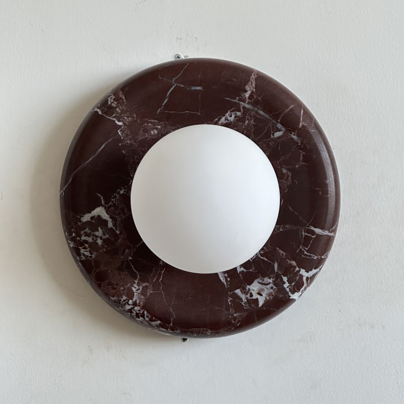 Gelso Deep Purple Red Marble Sconce