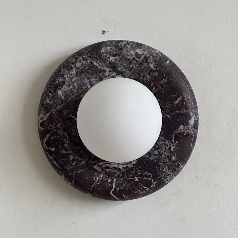 Gelso Deep Purple Red Marble Sconce