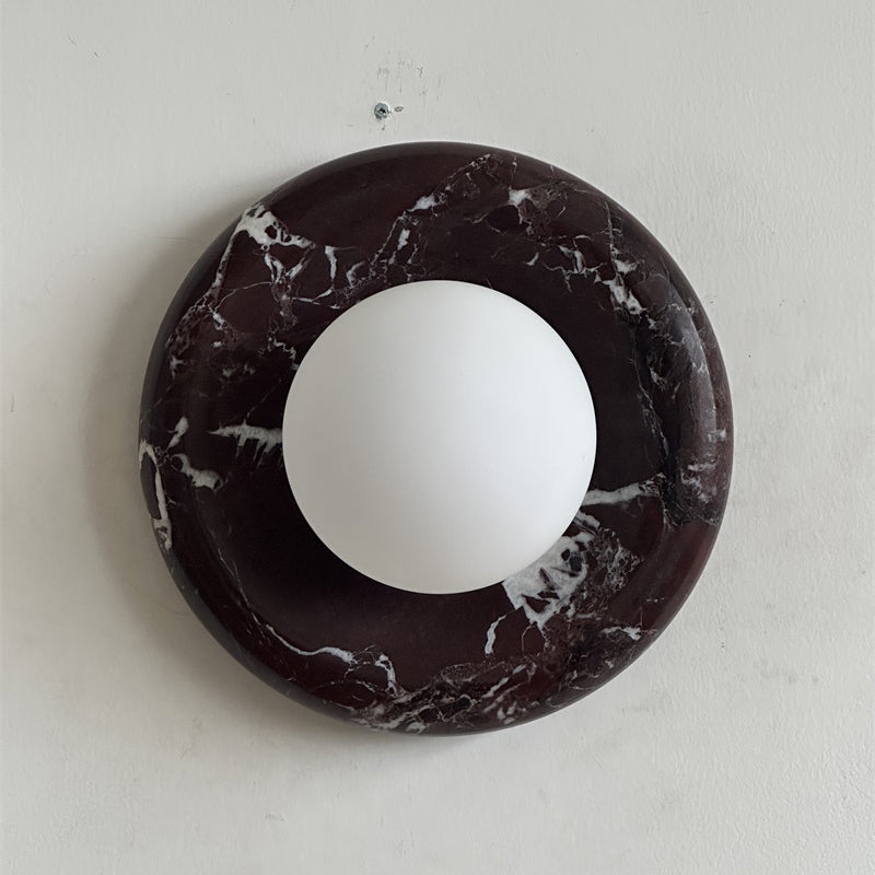 Gelso Deep Purple Red Marble Sconce