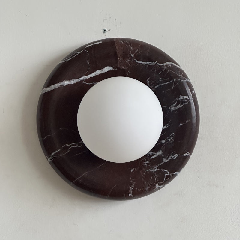 Gelso Deep Purple Red Marble Sconce