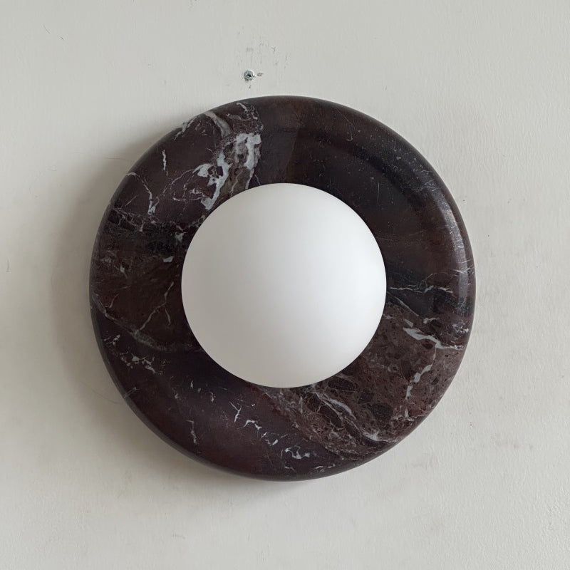 Gelso Deep Purple Red Marble Sconce
