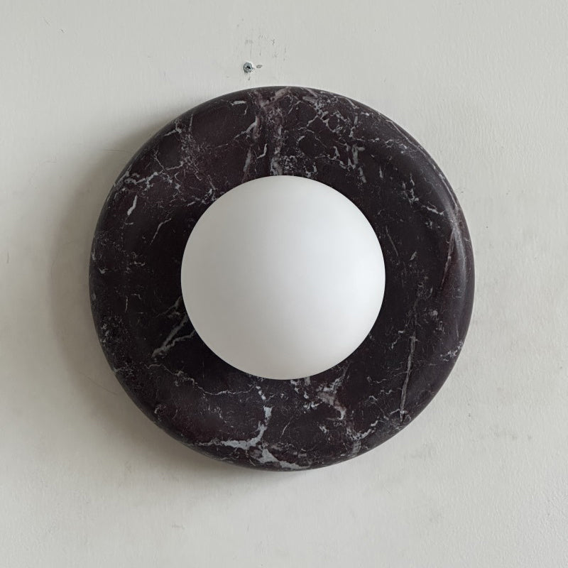 Gelso Deep Purple Red Marble Sconce